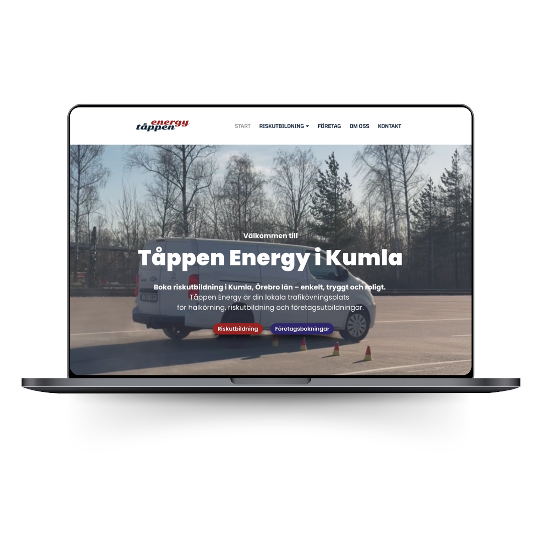 Webbplats för Tåppen Energy
